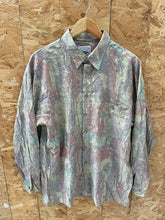 Vintage 90s Multicolor Abstract Pastel Print, Long Sleeve Ugly Shirt, Size XL by Rudnick